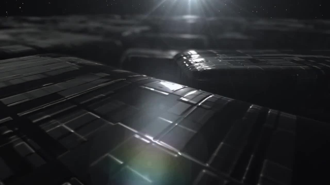 未来派3D立方体旋转logo展示素材库精选AE模板