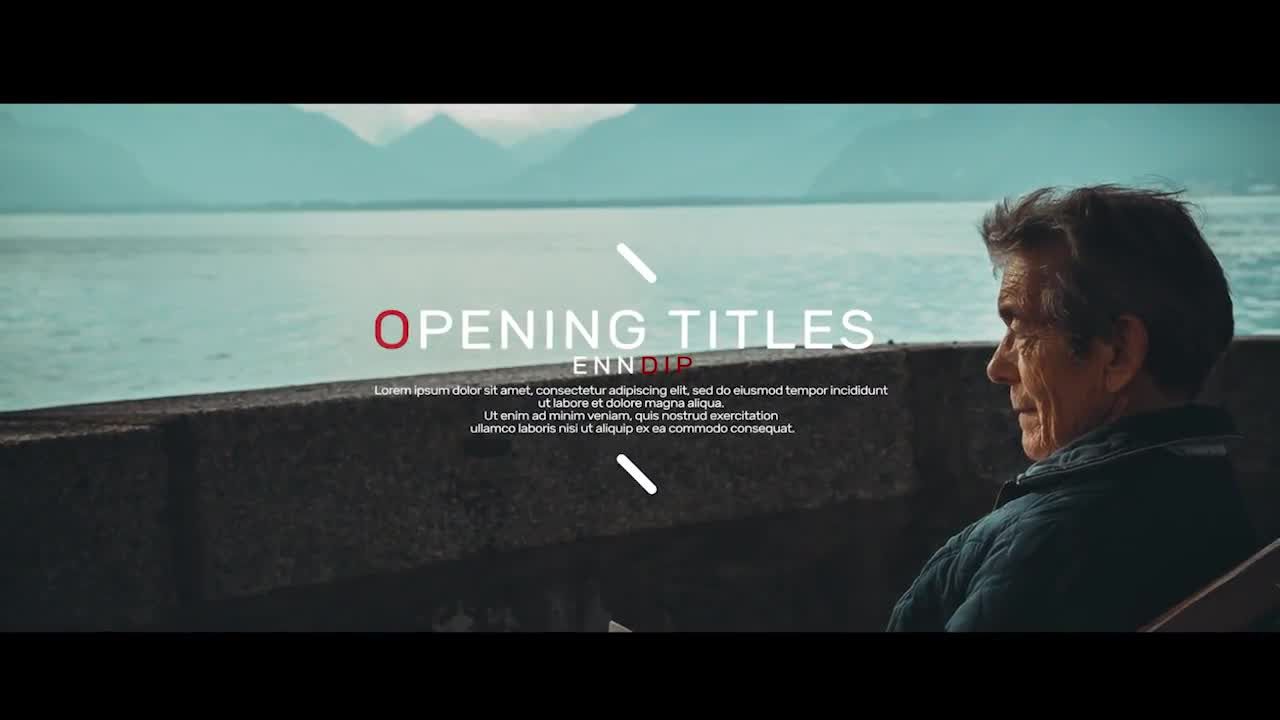 开头的标题素材库精选AE模板