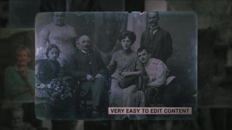 复古的幻灯片素材库精选AE模板