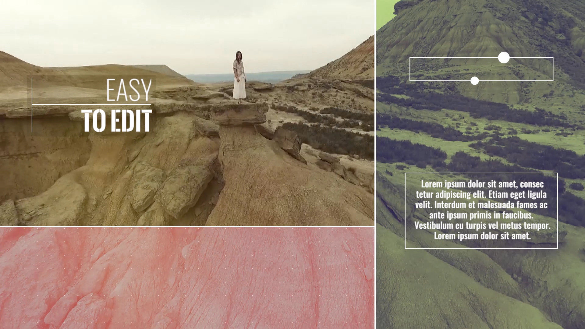 简单的文本动画和时尚的过渡效果Pr模板