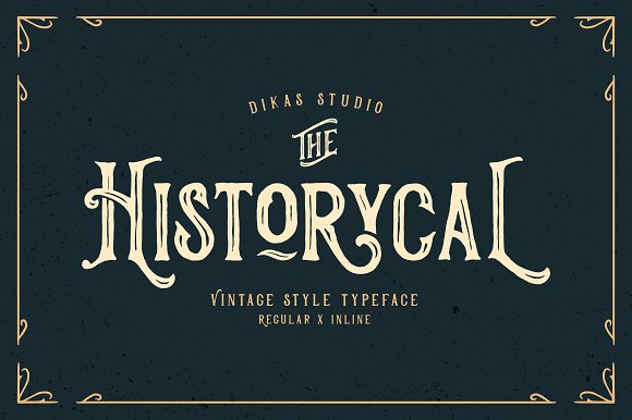Historycal – 2 Font Styles素材之家精选英文字体