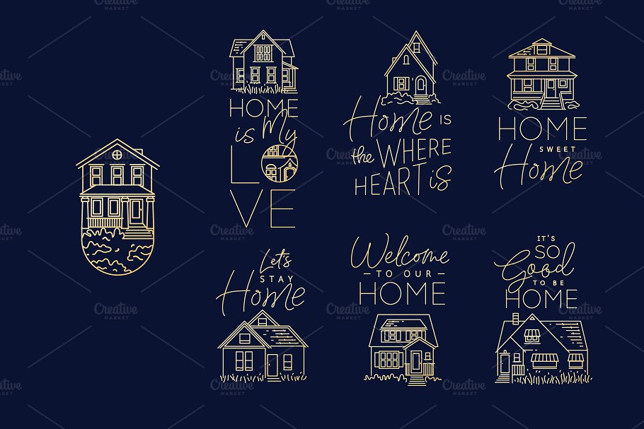 建筑房子主题图标集 Home Icons插图(3)