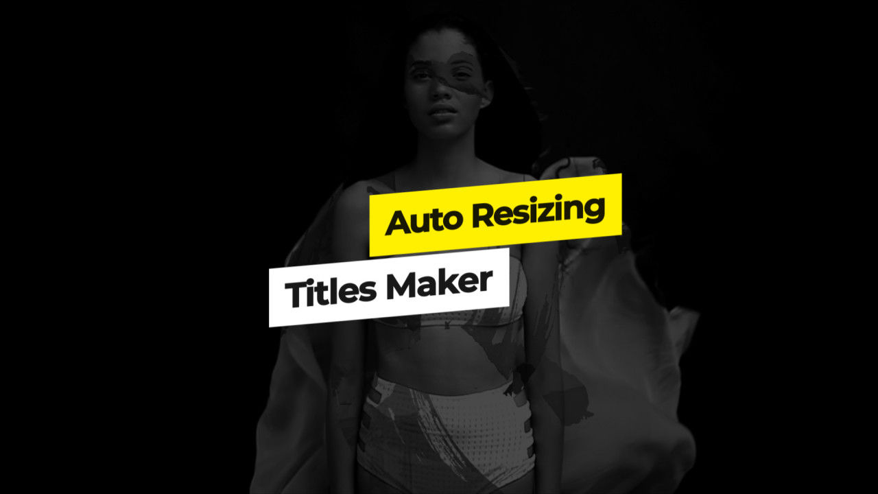 10个可自动调整大小演示标题素材库精选AE模板