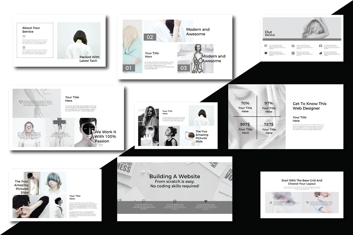 Batas – 超现代的极简主义商业化ppt模板下载[ppt,pptx]插图(2)