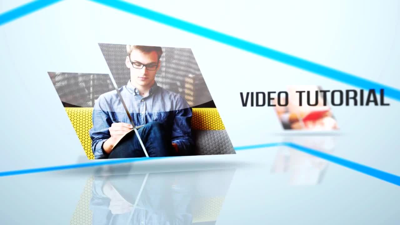 光滑漂亮的清洁显示素材库精选AE模板