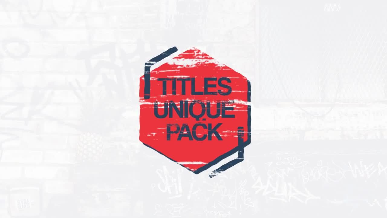 独特的音乐视频标题素材库推荐Pr模板