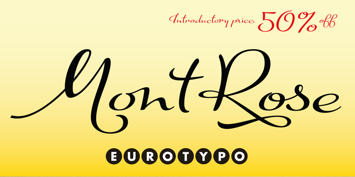 Mont Rose Font素材之家精选英文字体
