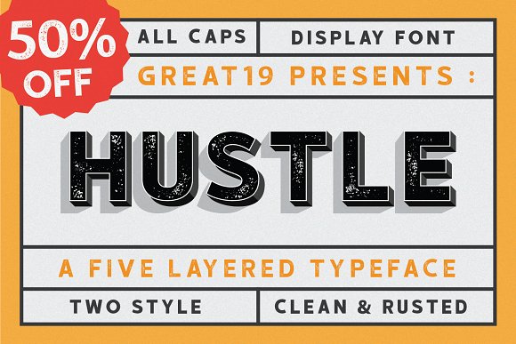 HUSTLE Font插图