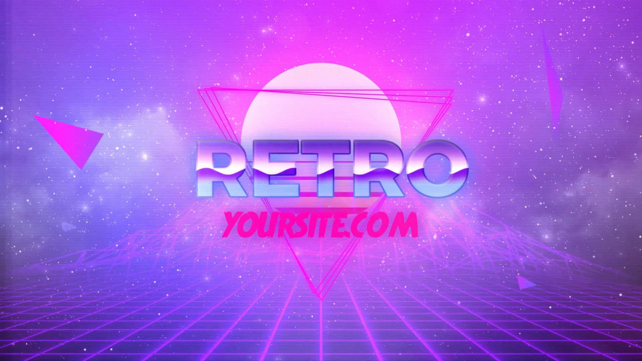 80年代复古徽标动画效果素材库精选AE模板