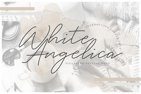 White Angelica font素材之家精选英文字体