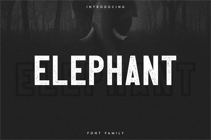 Elephant font插图
