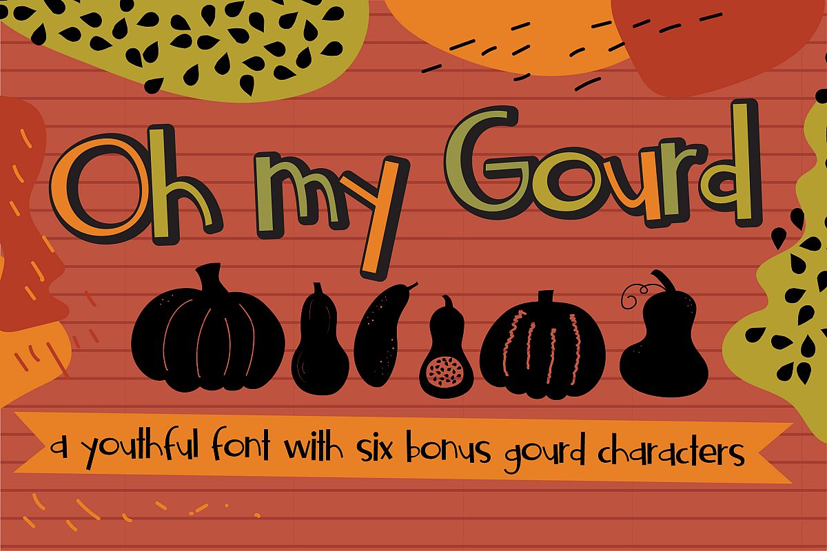 ZP Oh My Gourd Regular Font插图