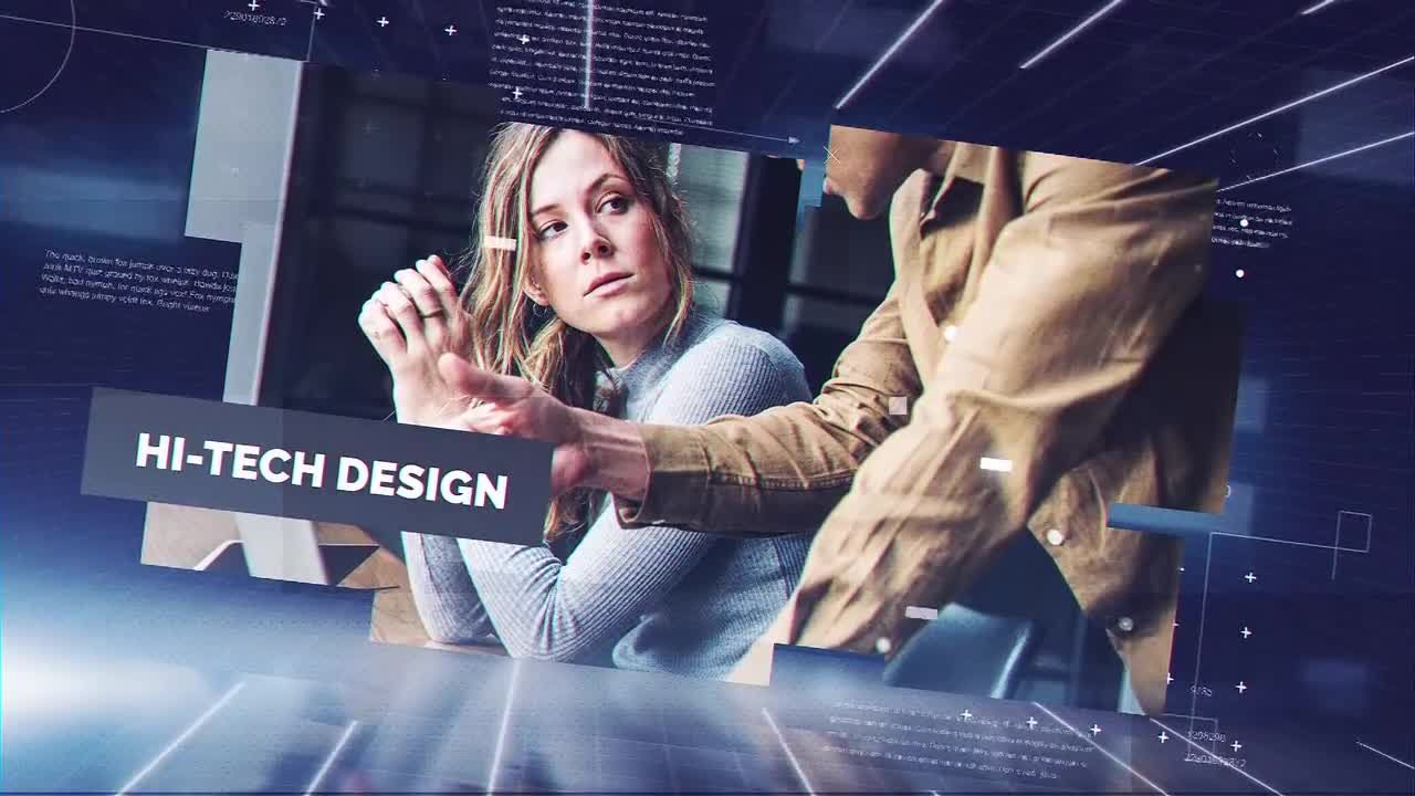 简单的未来企业宣传动画AE模版