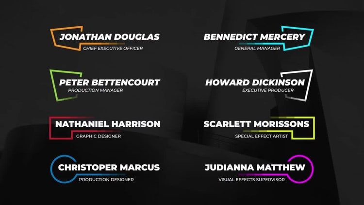 简单线条下三分之一ae模板