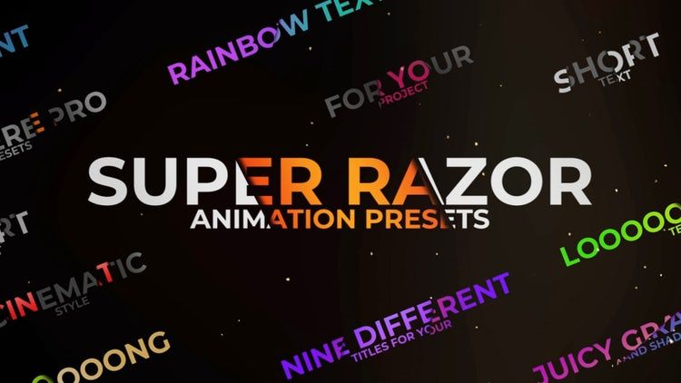 9个文本动画素材库精选pr模板