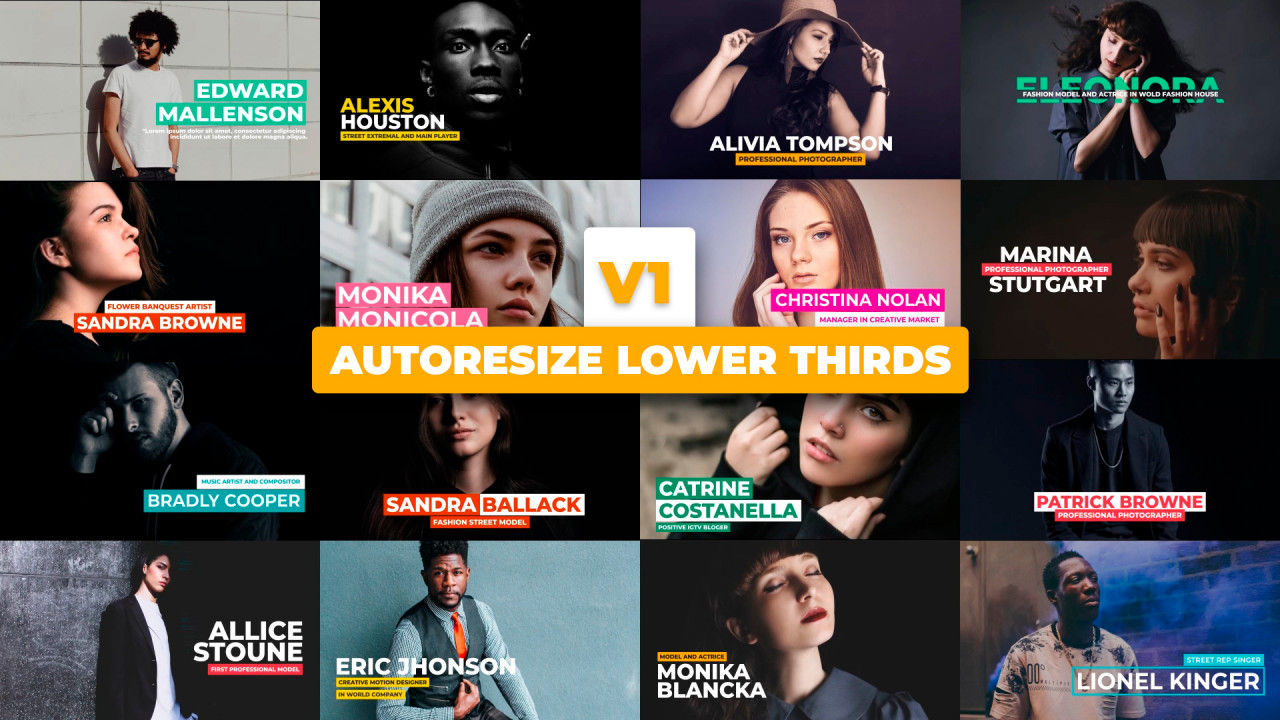 16个清洁自动缩小三分之一素材库精选AE模板