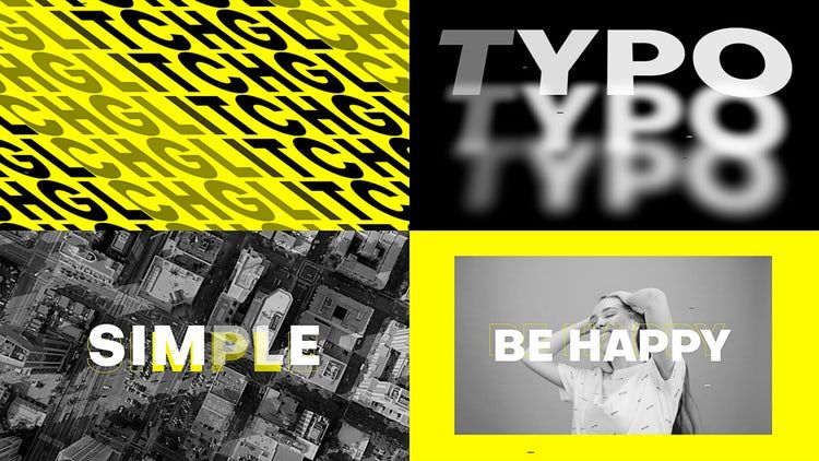 动感时尚的文本动画ae模板