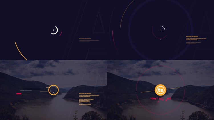 最小徽标包动态动画素材库精选AE模板