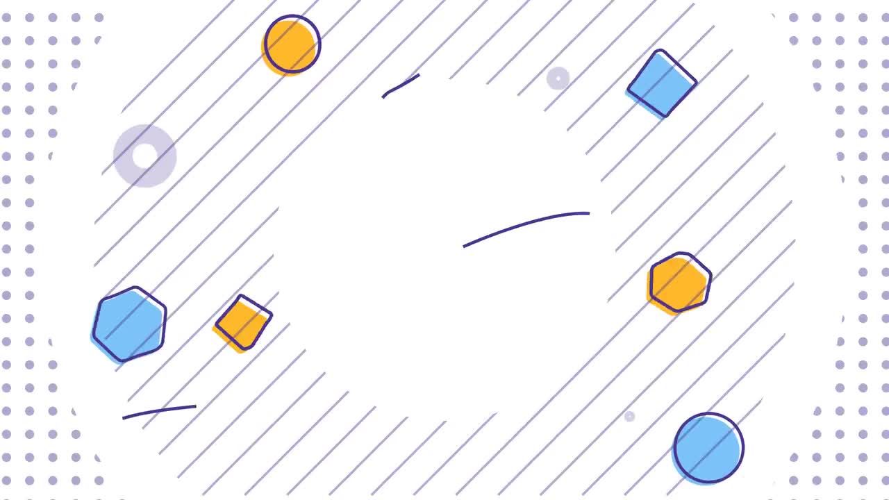 干净富有创意的形状徽标素材库精选AE模板