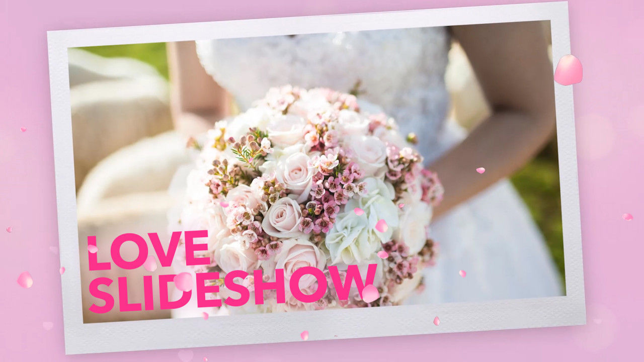 温柔浪漫优雅婚礼幻灯片PR模板