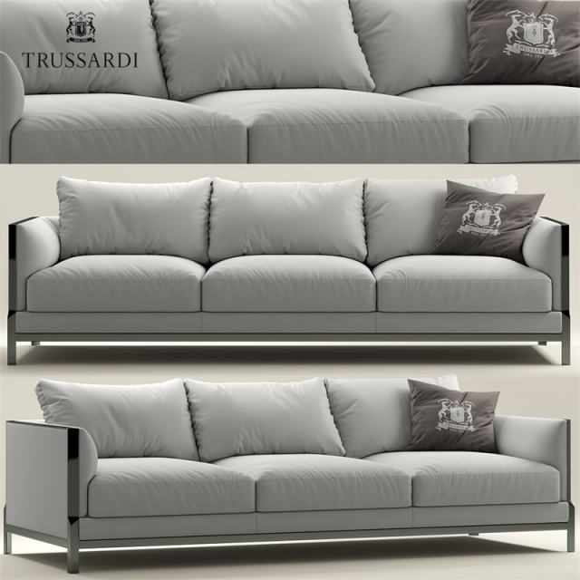 Trussardi三人白色沙发素材之家精选3D模型