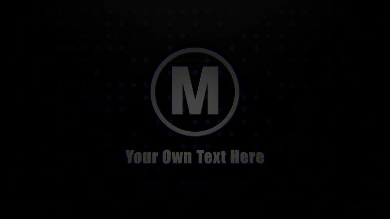 素材库精选AE模板电路分裂徽标素材