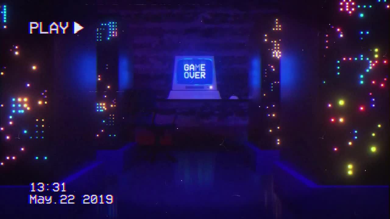 VHS计算机徽标素材库精选AE模板