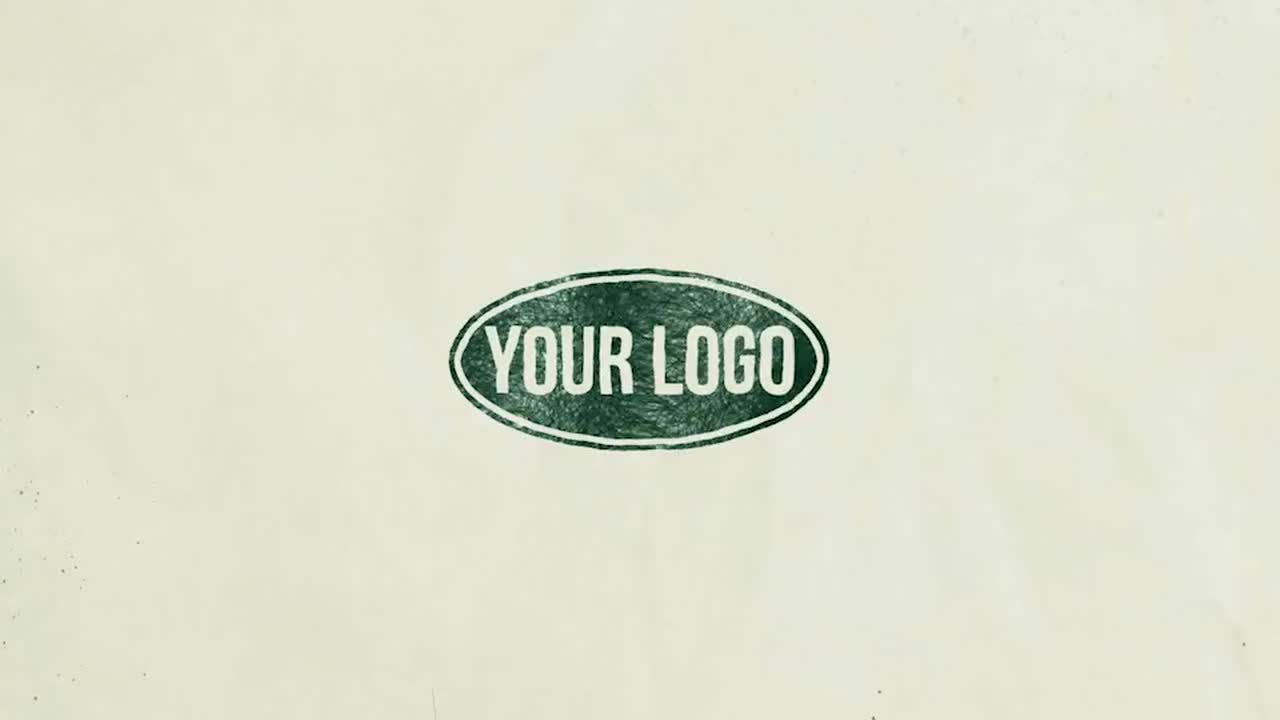 手绘卡通徽标显示素材库精选AE模板