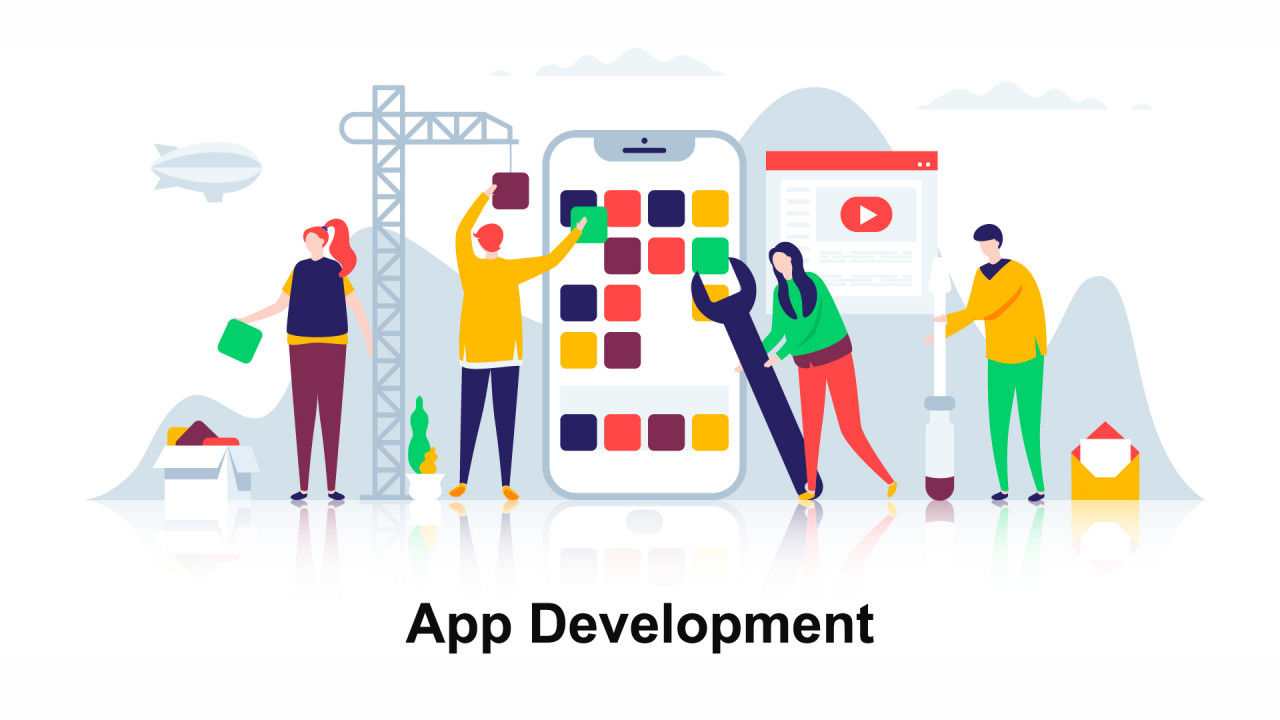 应用程序开发平面概念素材库精选AE模板