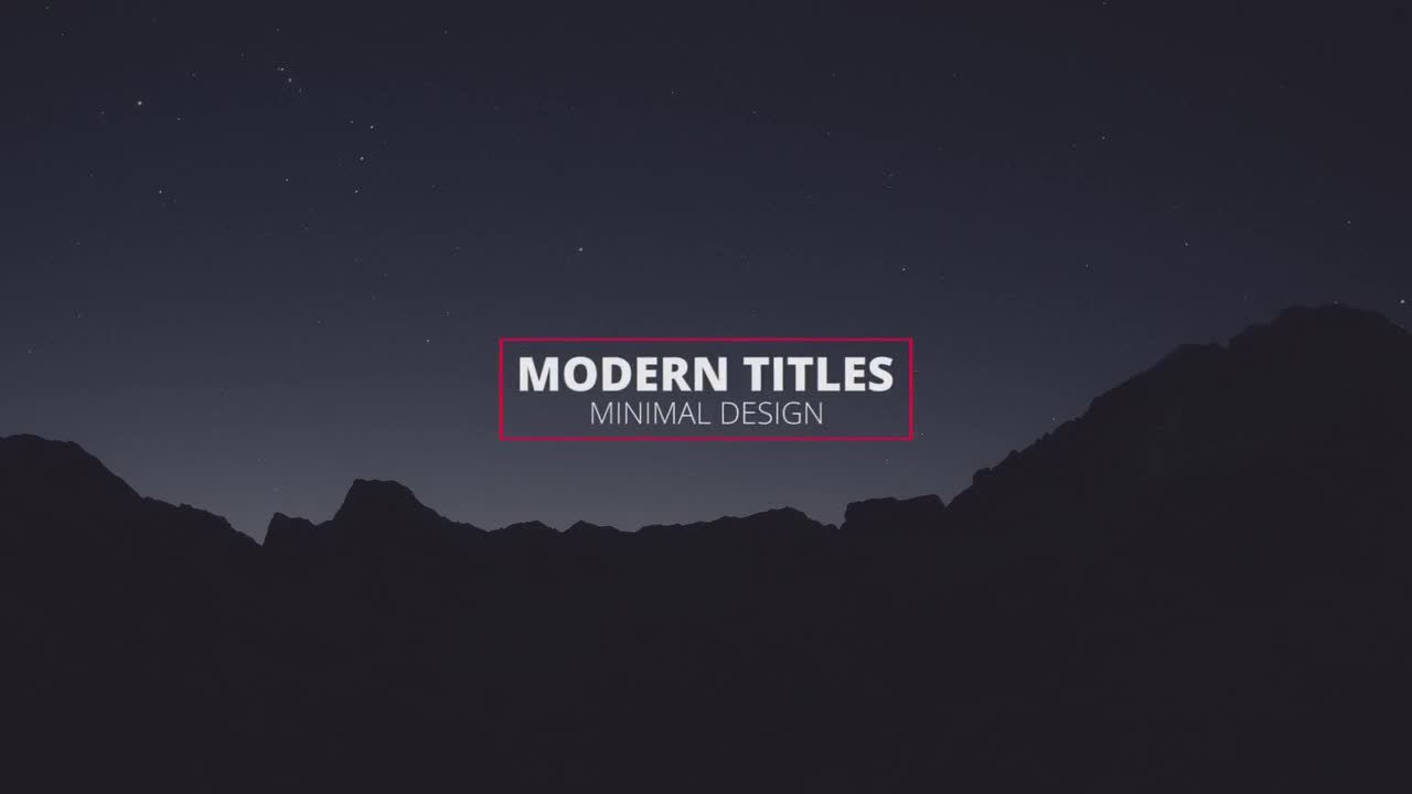 现代最小标题素材库推荐PR模板