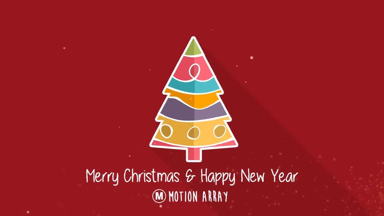 圣诞节标题文本动画素材库精选AE模板