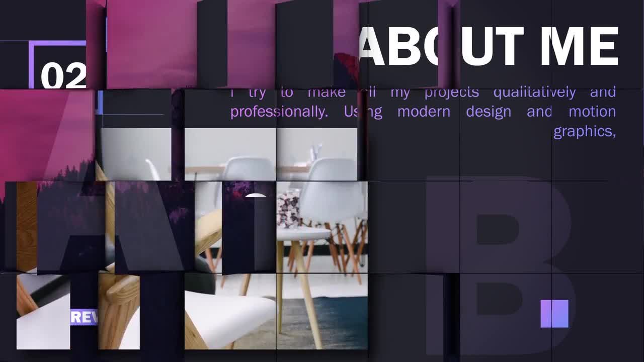 3D时尚休闲商务企业宣传片头素材库精选AE模板