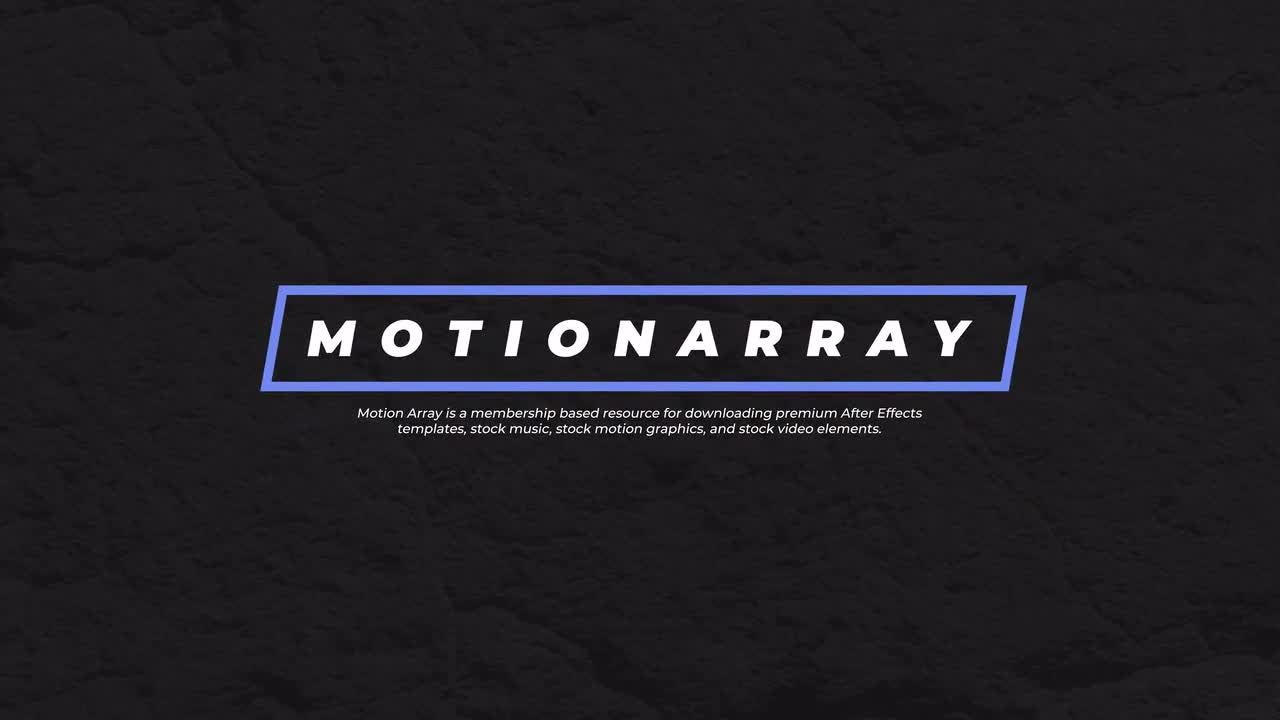 13种不同大小的标题文本动画素材库精选AE模板