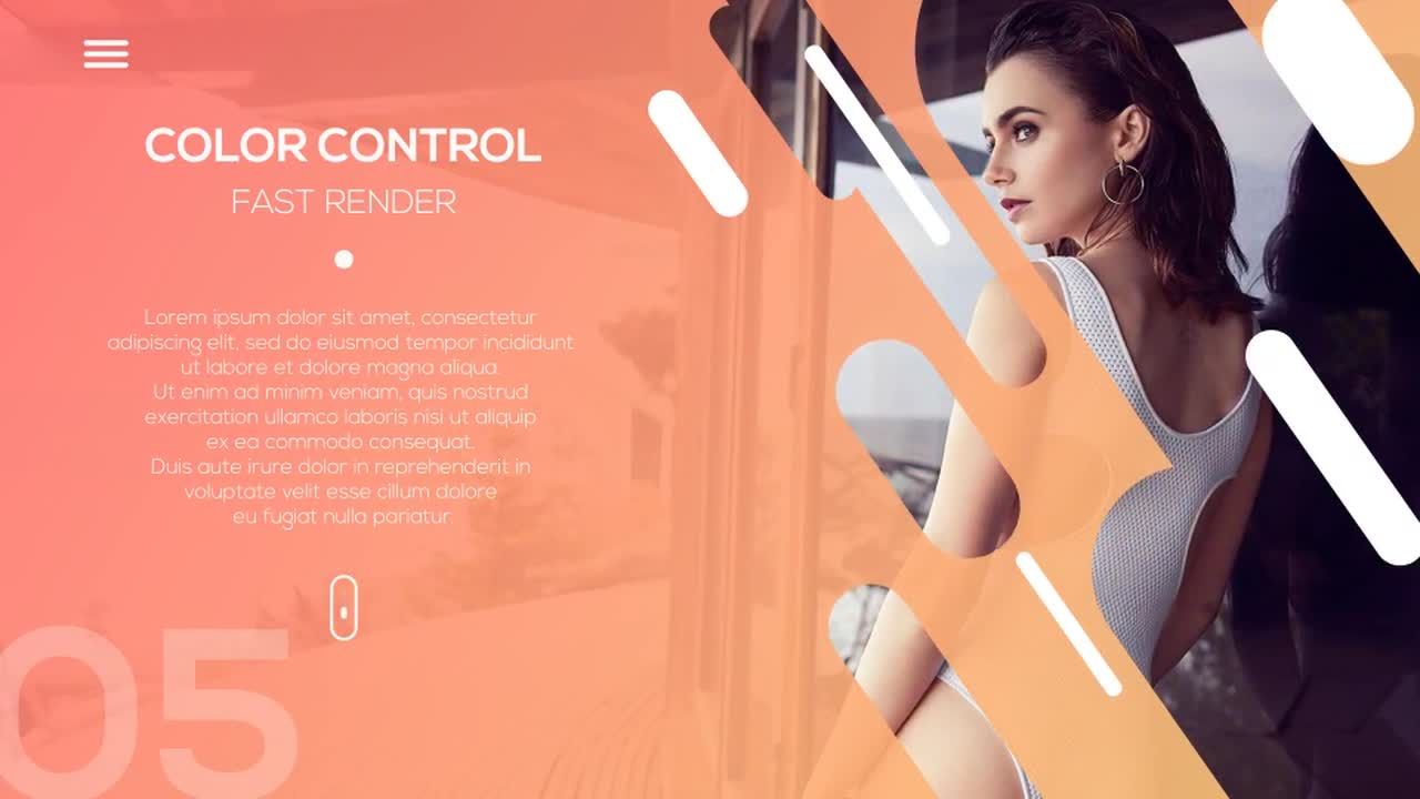 时尚滑梯炫耀产品时尚照片素材库精选AE模板