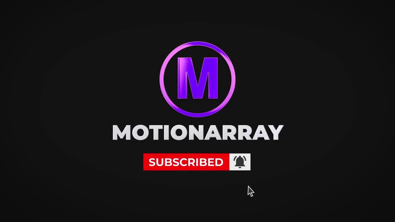 简单的YouTube徽标素材库精选AE模板