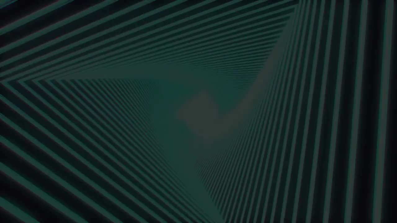 抽象三角形Glitch徽标素材库精选AE模板