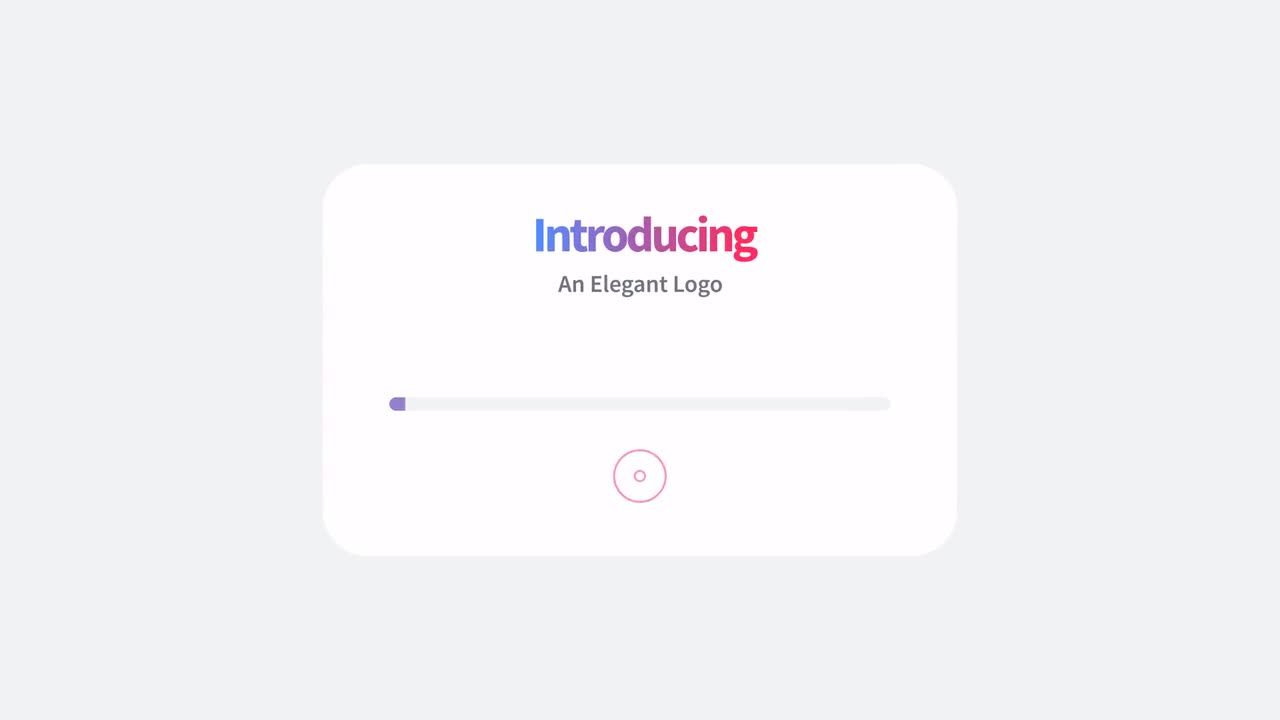 简约光滑的最小徽标动画素材库精选AE模板