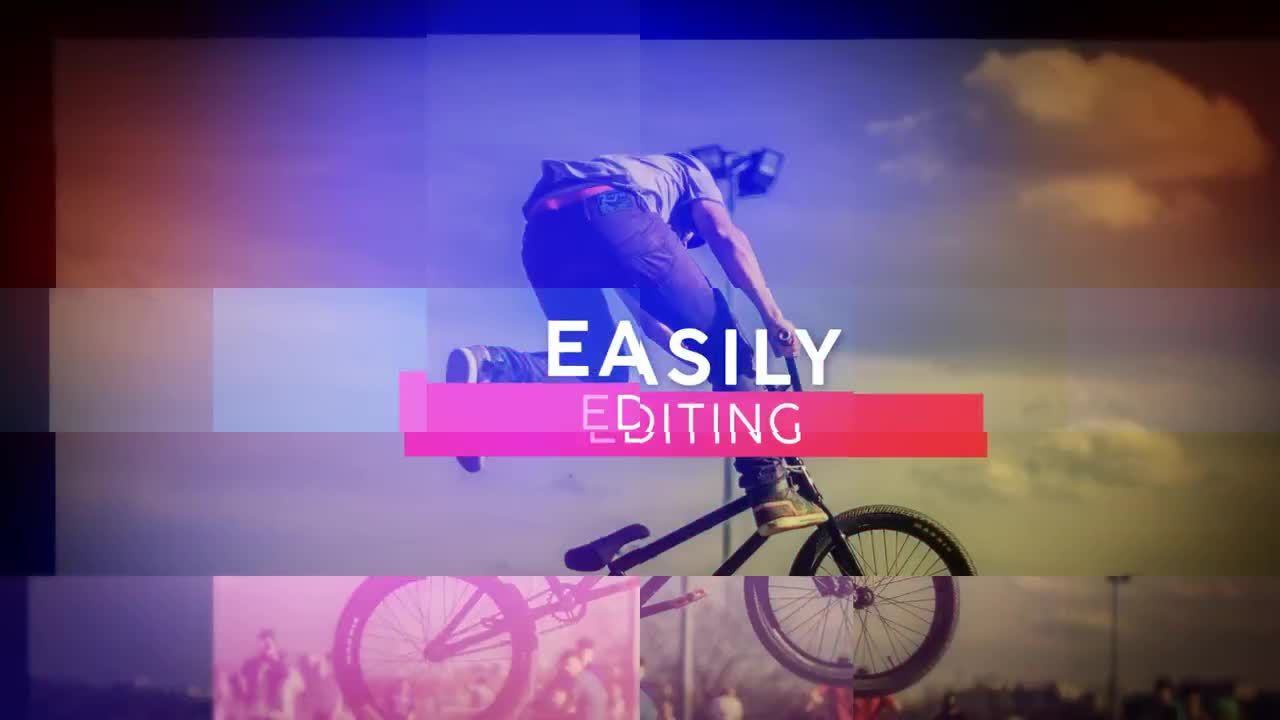 幻灯片故障简介素材库精选AE模板