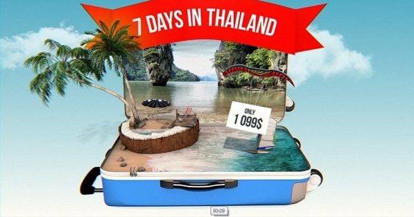 3D手提箱动画特效假日旅行幻灯片视频素材库精选AE模板 Travel Sale