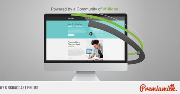 网站互联网服务企业宣传视频素材库精选AE模板 Web Broadcast Promo