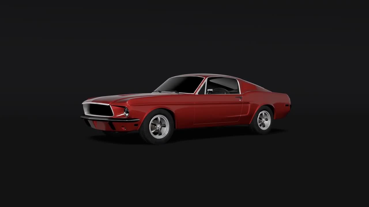 汽车标志揭示素材库精选AE模板