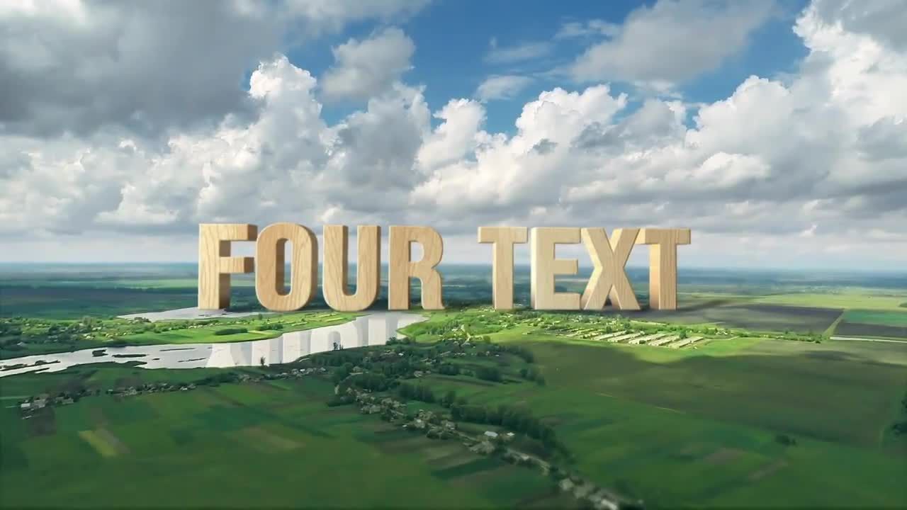 自然风景3D文本动画素材库精选AE模板