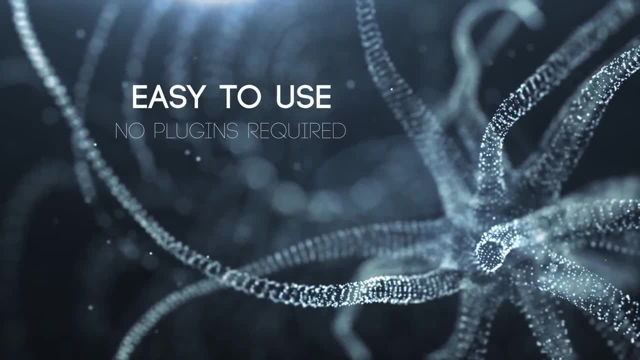 独特的有机颗粒设计文本标题素材库精选AE模板