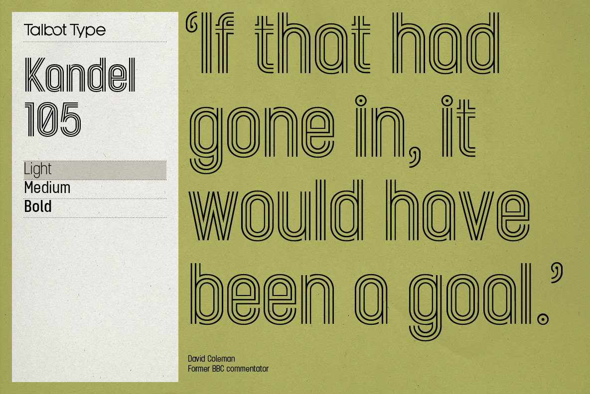 Kandel 105 Font Family插图