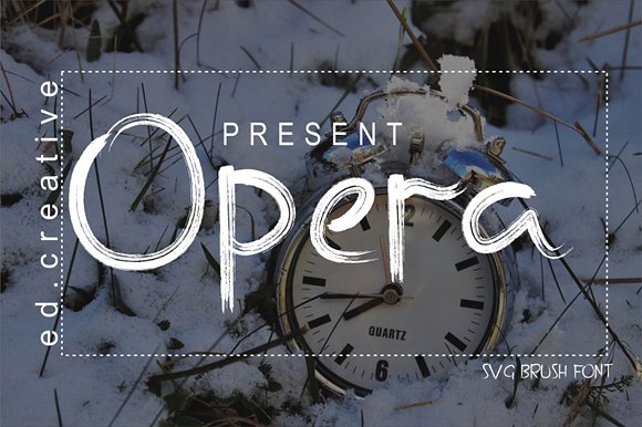 Opera Brush Font插图