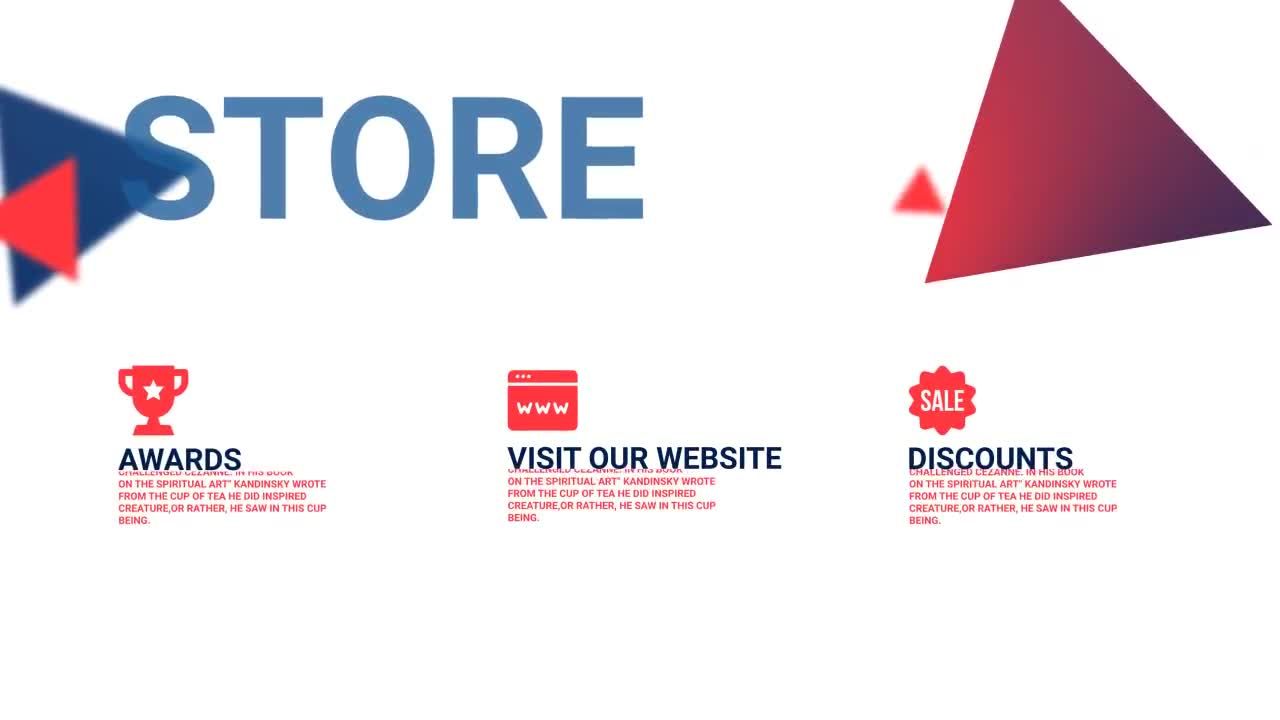 时尚板式设计整齐条理的业务推广素材库精选AE模板