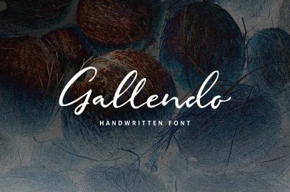 Gallendo Font素材之家精选英文字体