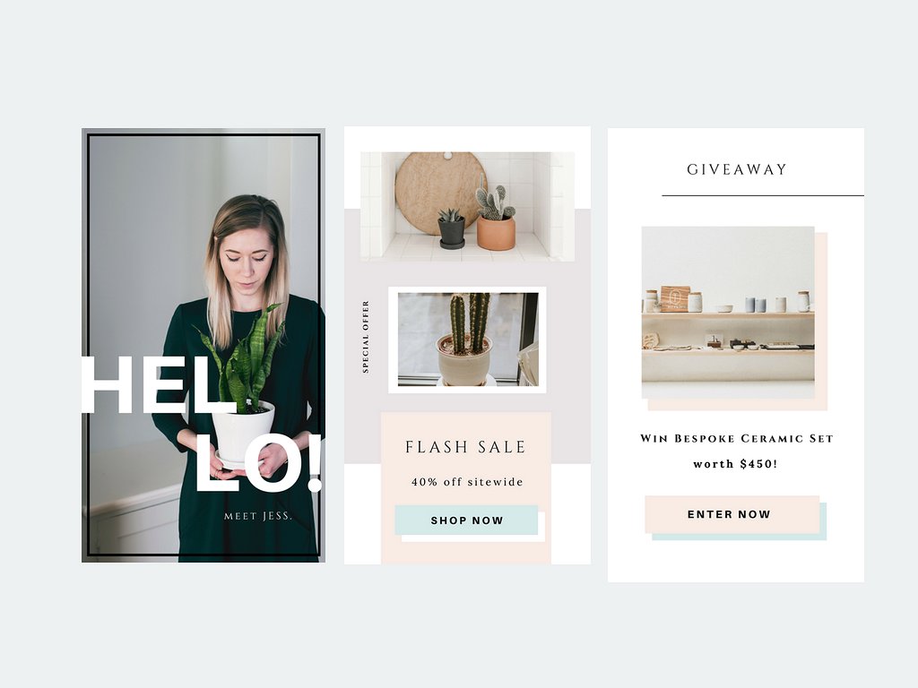 社交媒体新媒体文章贴图设计模板素材库精选 CANVA Insta Stories for Tastemaker插图(4)