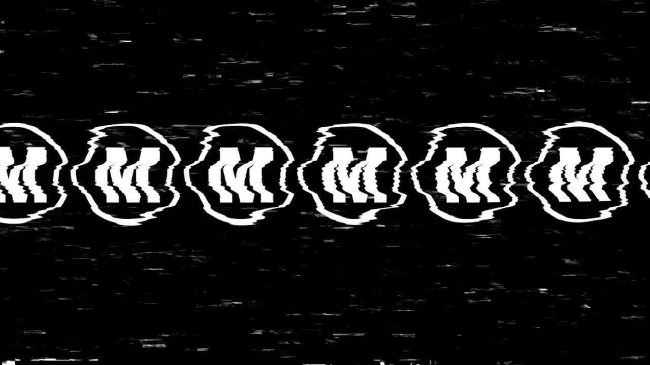 毛刺夜光扭曲效果徽标展示动画素材库精选AE模板