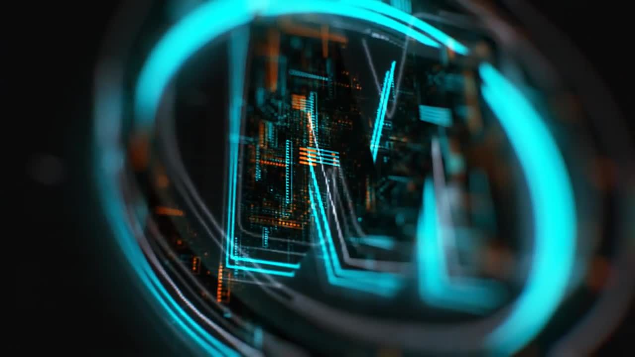 高科技技术徽标显示素材库精选AE模板